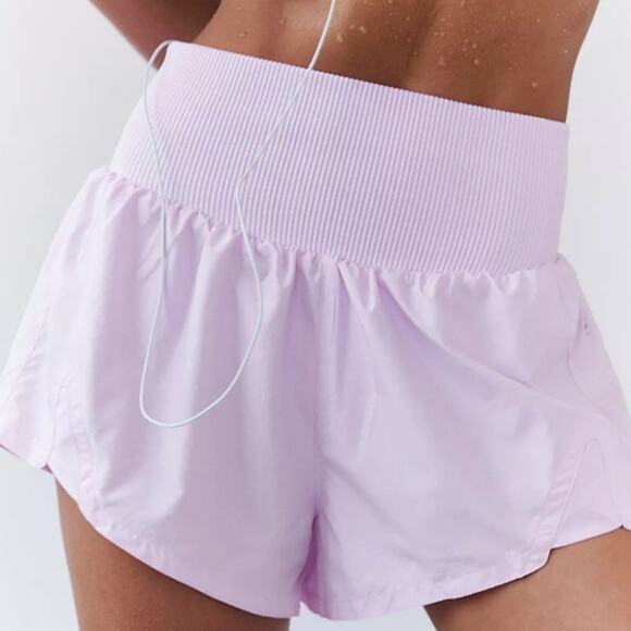 Free People Movement NWT Carpe Diem Powder Pink/ Rose Athletic Shortie Shorts M - Picture 9 of 13